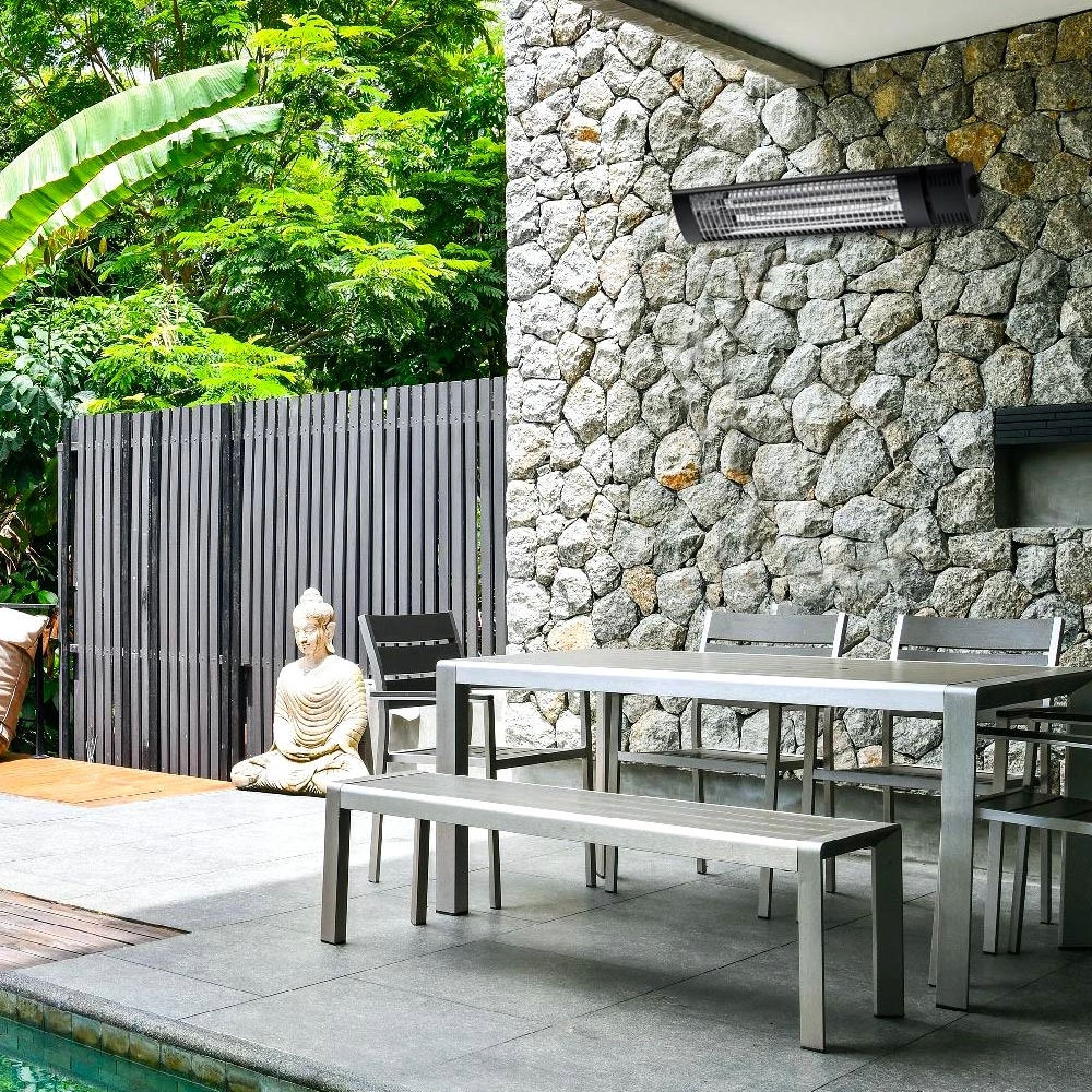 CALDO-IRB-NERO-2000-2 - Riscaldatori per Esterno ad Infrarossi